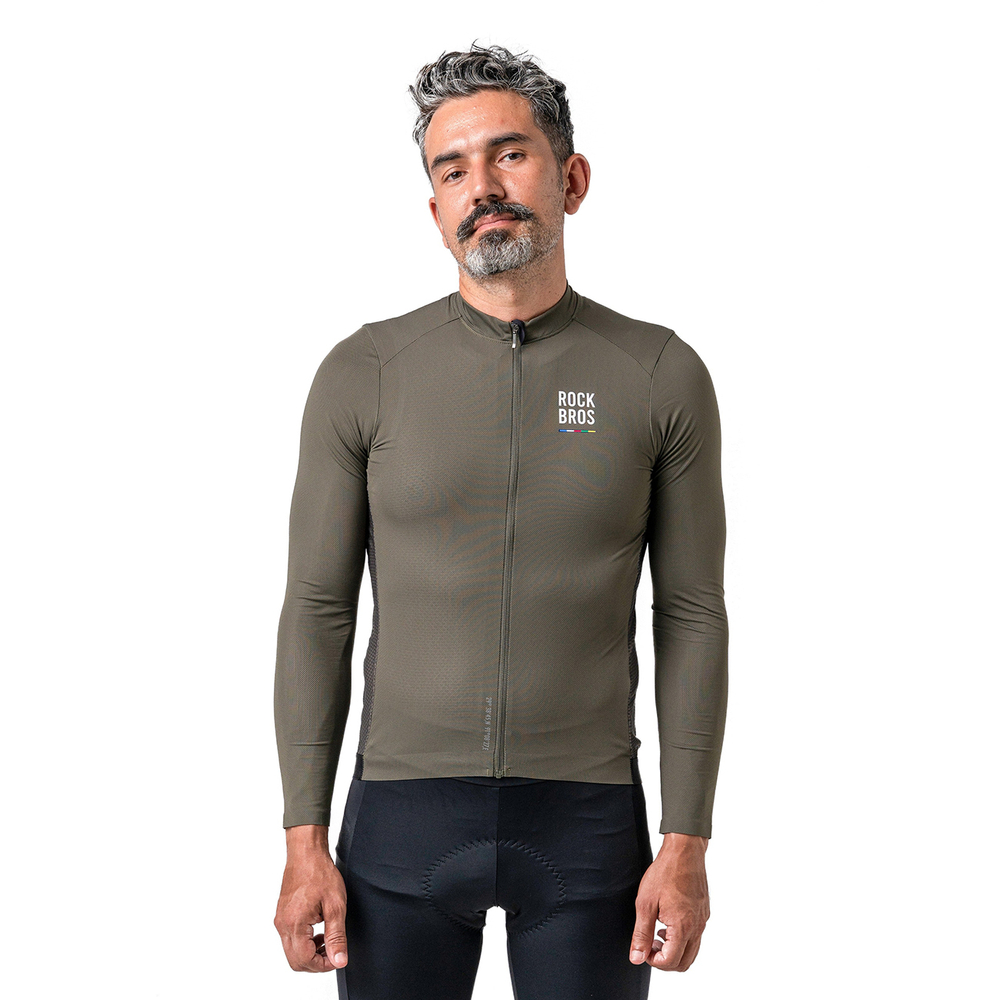 Rockbros 15220003003 ROAD TO SKY men&amp;amp;#39;s cycling jersey long sleeve M - green