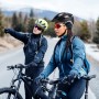 Wozinsky MTB bicycle helmet with removable visor, lightweight L - black and silver