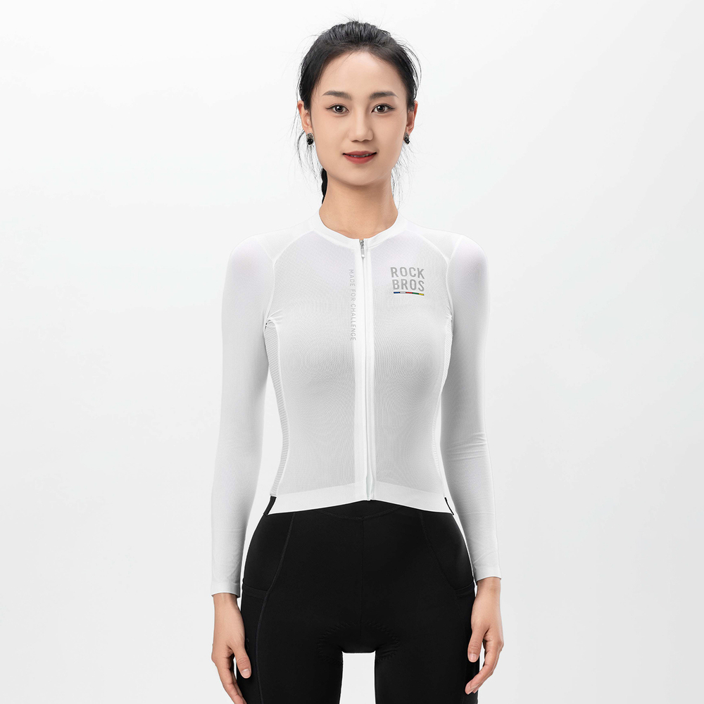 Rockbros 15110012003 ROAD TO SKY women&amp;amp;#39;s cycling jersey long sleeve S - white