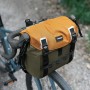 Rockbros W019 Handlebar Bike Bag 13.5-24L - Green-Orange