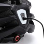 Wozinsky MTB Bike Helmet with Removable Visor and Rear USB Light M - Black and White