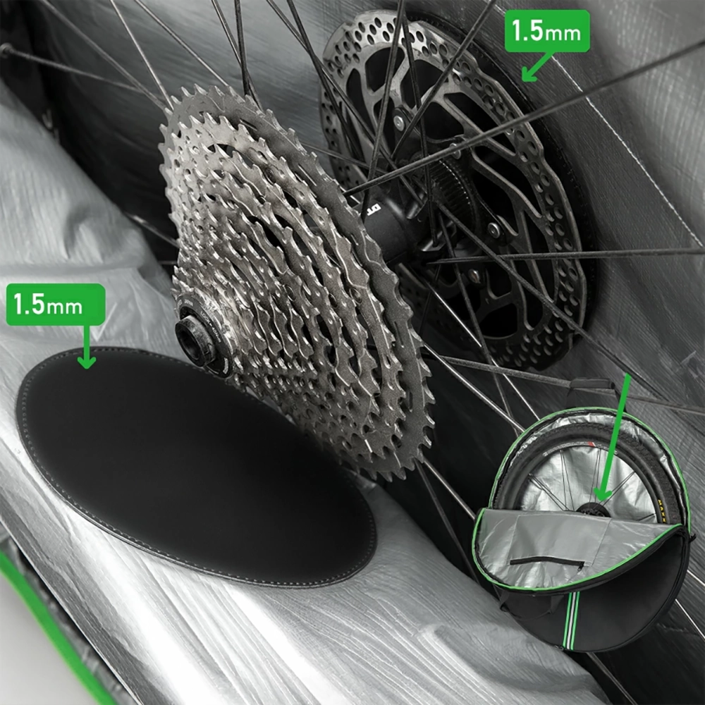 Rockbros D40 transport cover for ø74cm wheel - black