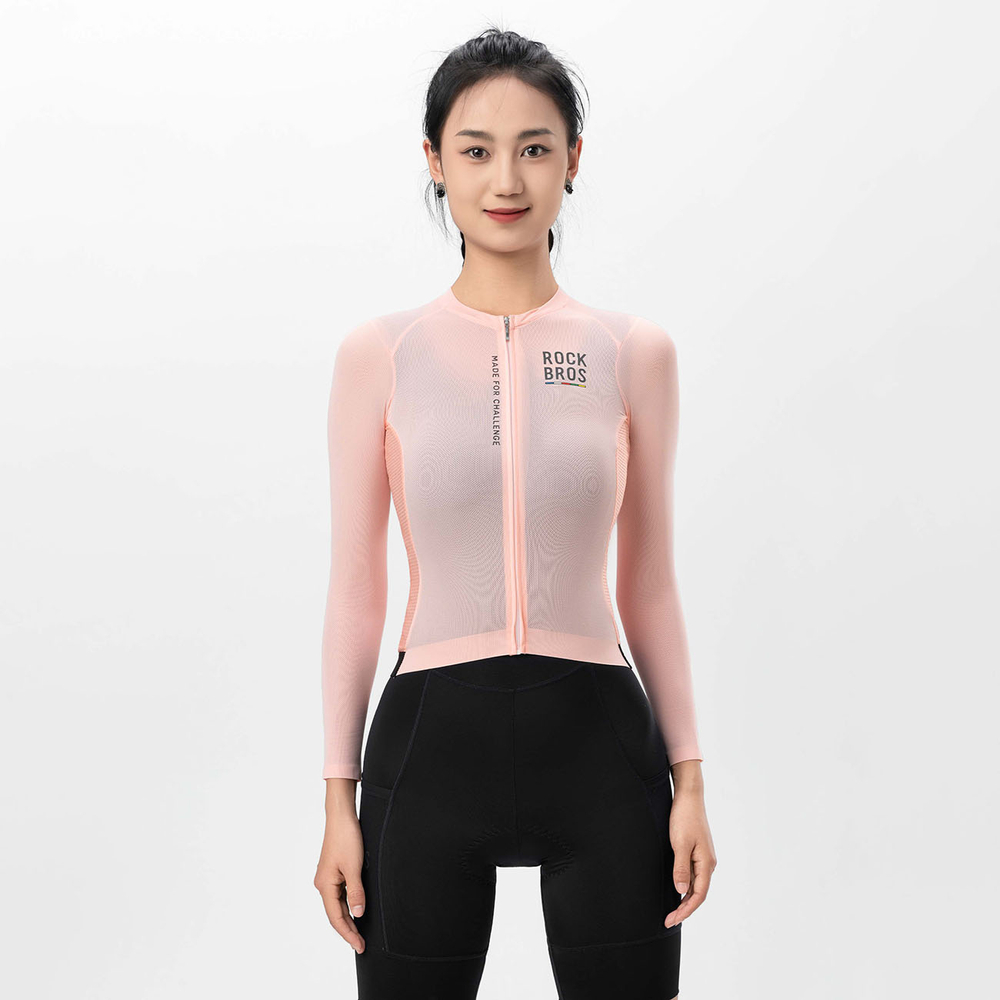 Rockbros 15110012012 ROAD TO SKY women&amp;amp;#39;s cycling jersey long sleeve L - pink