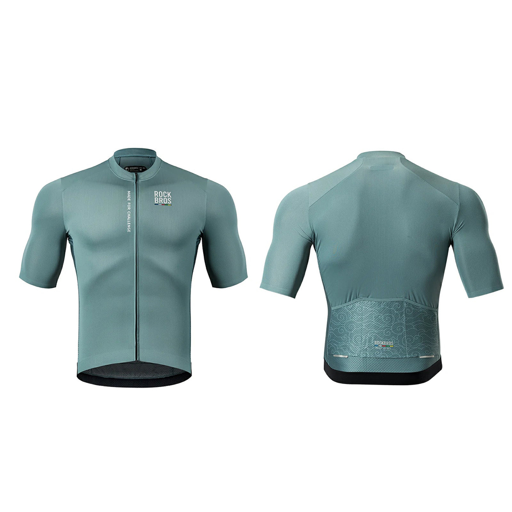 Rockbros 15120014017 ROAD TO SKY men&amp;amp;#39;s cycling jersey, short sleeve, M - gray-blue