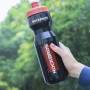 Rockbros 750 ml Bike Bottle - Transparent Black with Red Mouthpiece