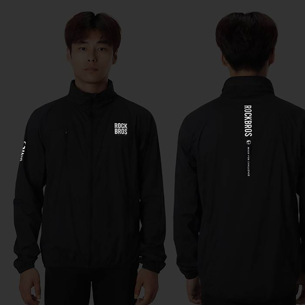 Rockbros TLWT002 ROAD TO SKY M Bicycle Windbreaker - Black
