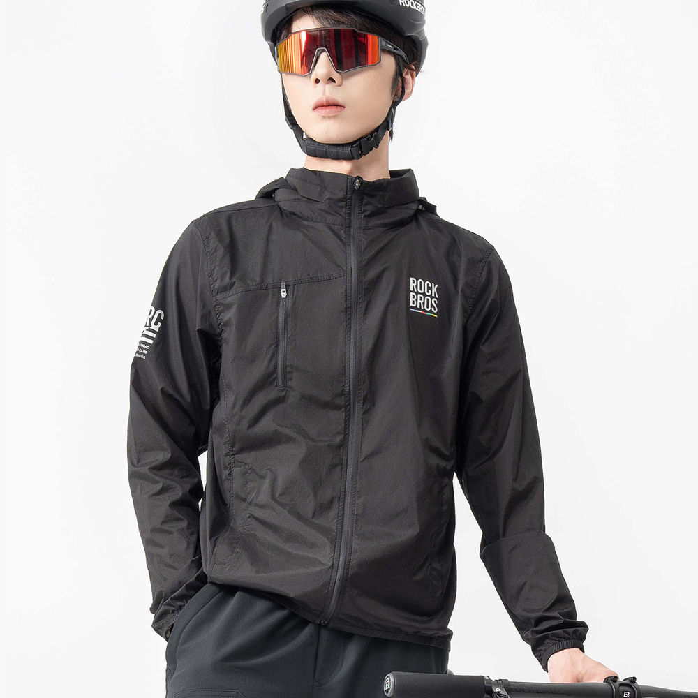 Rockbros TLWT002 ROAD TO SKY M Bicycle Windbreaker - Black