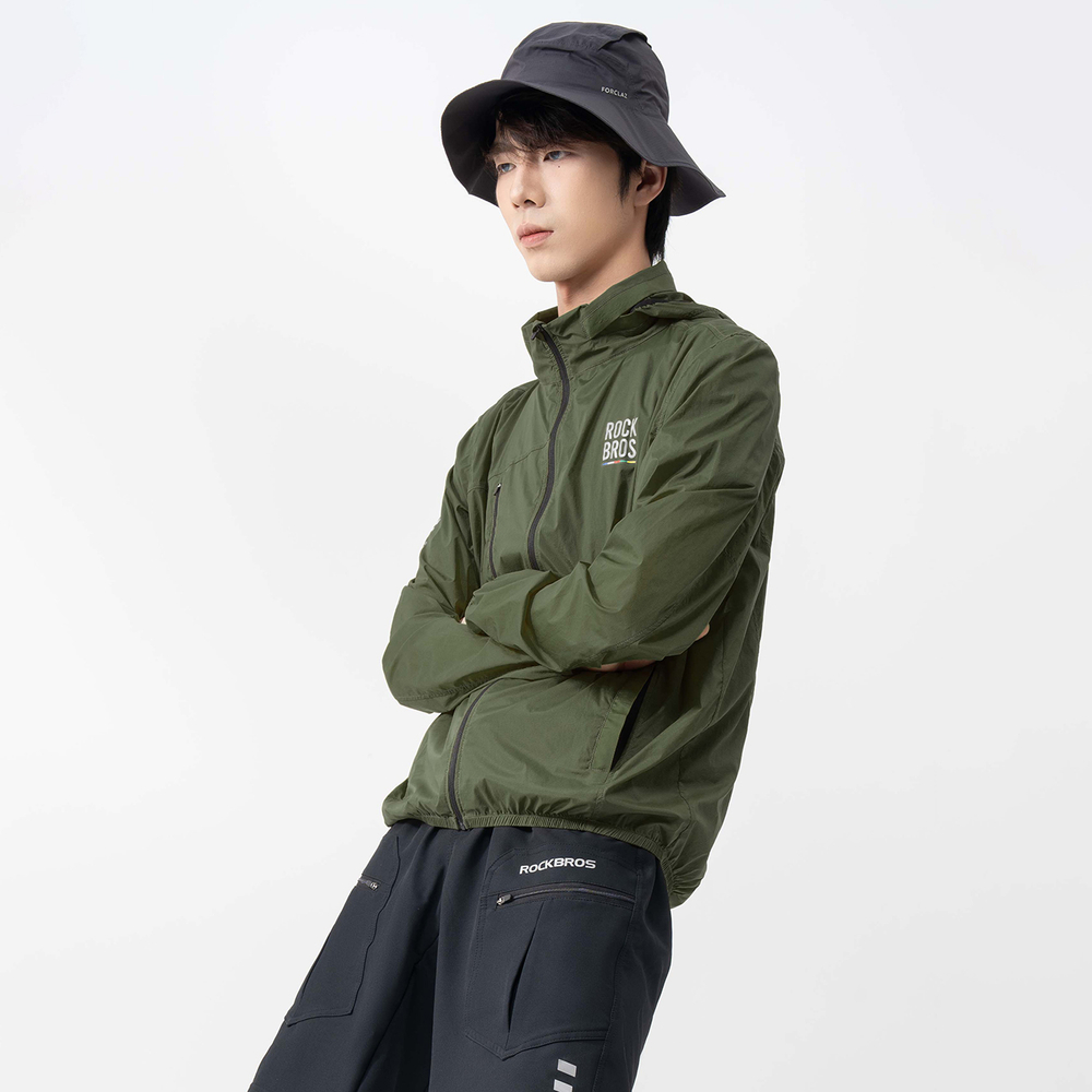 Rockbros TLWT002 ROAD TO SKY L Bicycle Windbreaker - Green