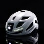 Rockbros ZK-077 Bicycle Helmet with Integrated Multi-Directional Lighting 57-61 cm - White