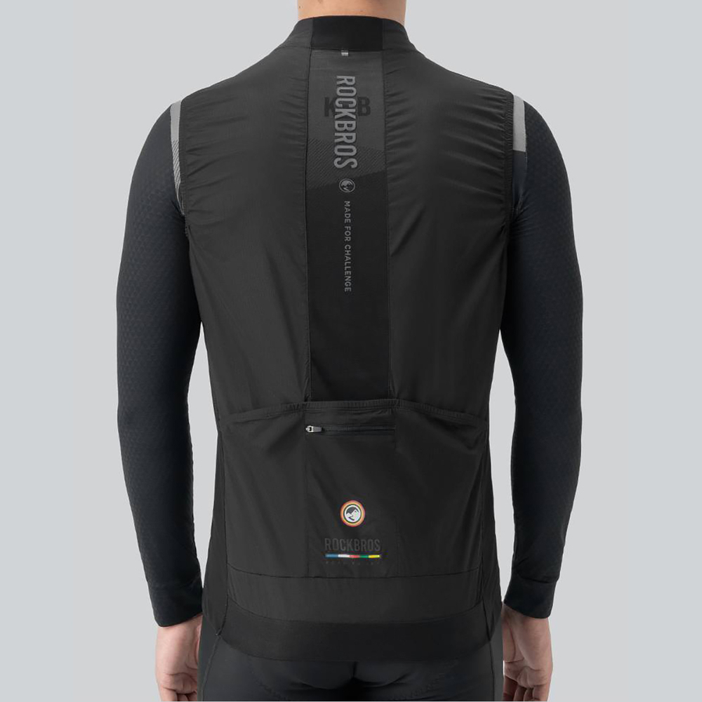 Rockbros TLMJ003-01 ROAD TO SKY men&amp;amp;#39;s lightweight breathable cycling vest S - black