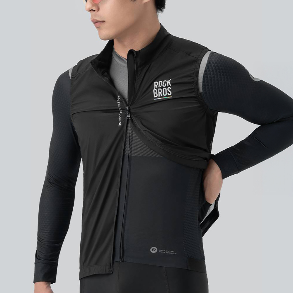 Rockbros TLMJ003-01 ROAD TO SKY men&amp;amp;#39;s lightweight breathable cycling vest M - black