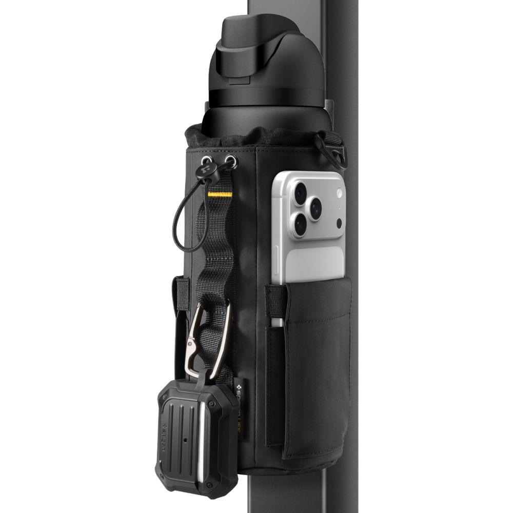 Spigen Tumbler Holder Bag Magnetic for Water Bottle, Phone, Keys - Black