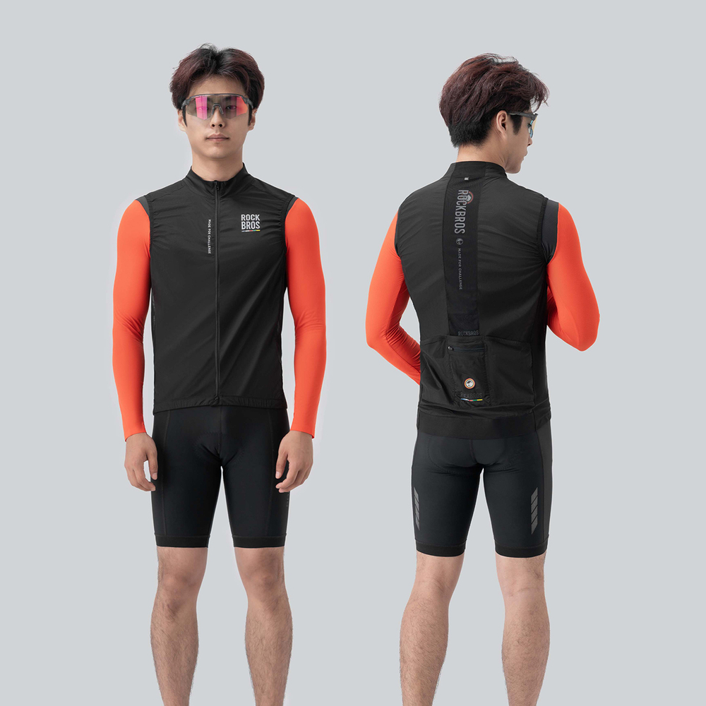 Rockbros TLMJ003-01 ROAD TO SKY men&amp;amp;#39;s lightweight breathable cycling vest L - black