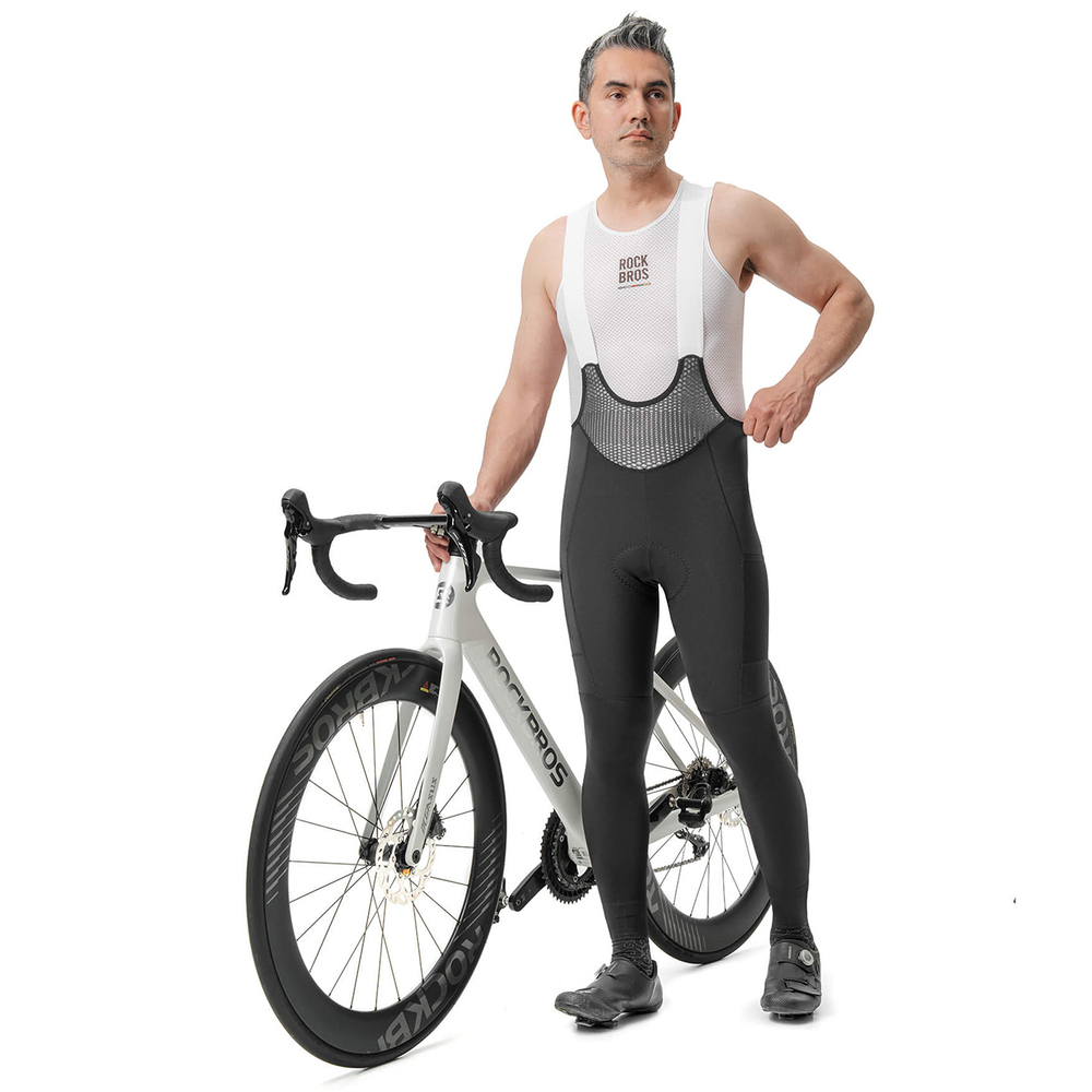 Rockbros TLCK001-1 ROAD TO SKY Men&amp;amp;#39;s Cycling Pants with Pad L - Black