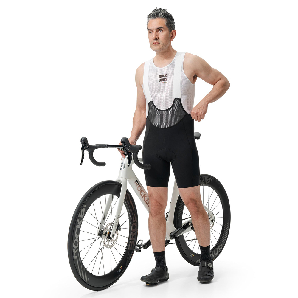 Rockbros TLDK001-1 ROAD TO SKY Men&amp;amp;#39;s Cycling Shorts with Pad Size S - Black