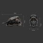 Rockbros LK-99 Mountain Bike Helmet with Adjustable Visor and Magnetic Closure 58-62 cm - Titanium