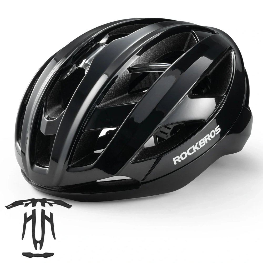 Rockbros LK-69 Bike Helmet with Reinforced Frame 58-62 cm - Black