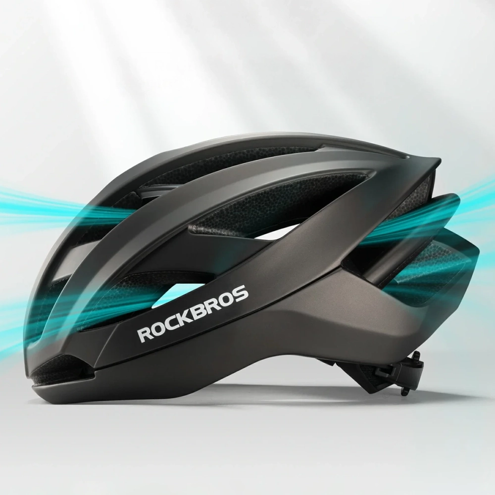 Rockbros LK-69 Bike Helmet with Reinforced Frame 58-62 cm - Black
