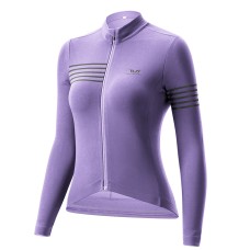 Rockbros YPW065 TVI Women&amp;amp;#39;s Long Sleeve Cycling Jersey Fall/Winter L - Purple