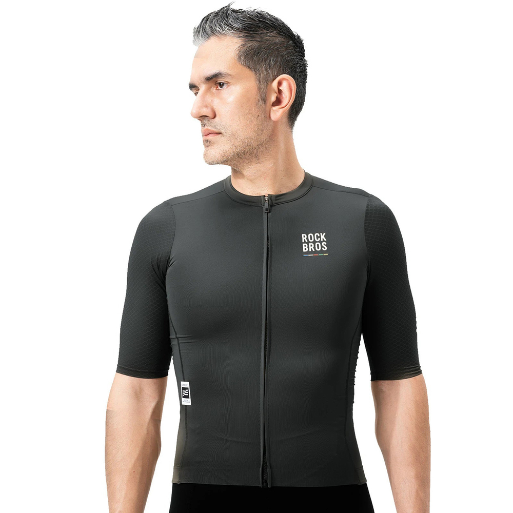 Rockbros 15220032001 ROAD TO SKY men&amp;amp;#39;s cycling jersey short sleeve L - black