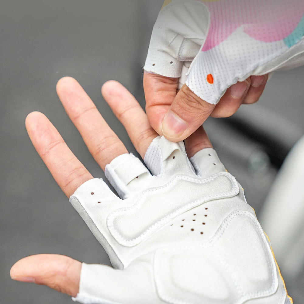 Rockbros S389 Women&amp;amp;#39;s Short Shock Absorbing Cycling Gloves L - Multicolor
