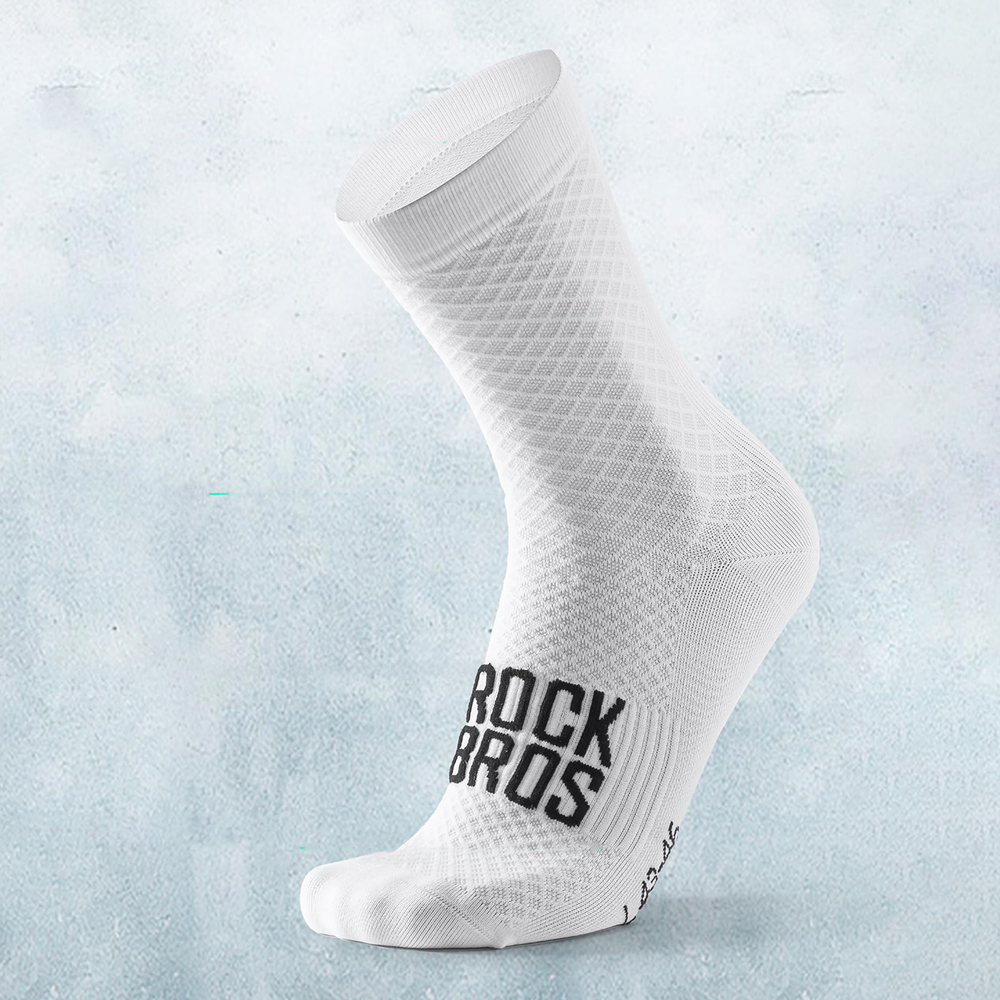 Rockbros 49210016001 ROAD TO SKY Cycling Socks 36-38 cm - White