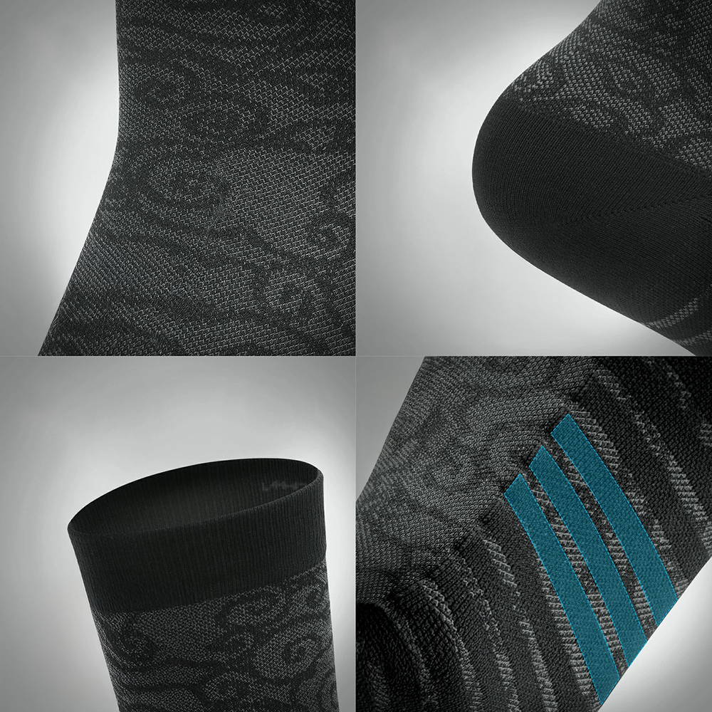 Rockbros 490025001 ROAD TO SKY Cycling Socks 39-42 cm - Black
