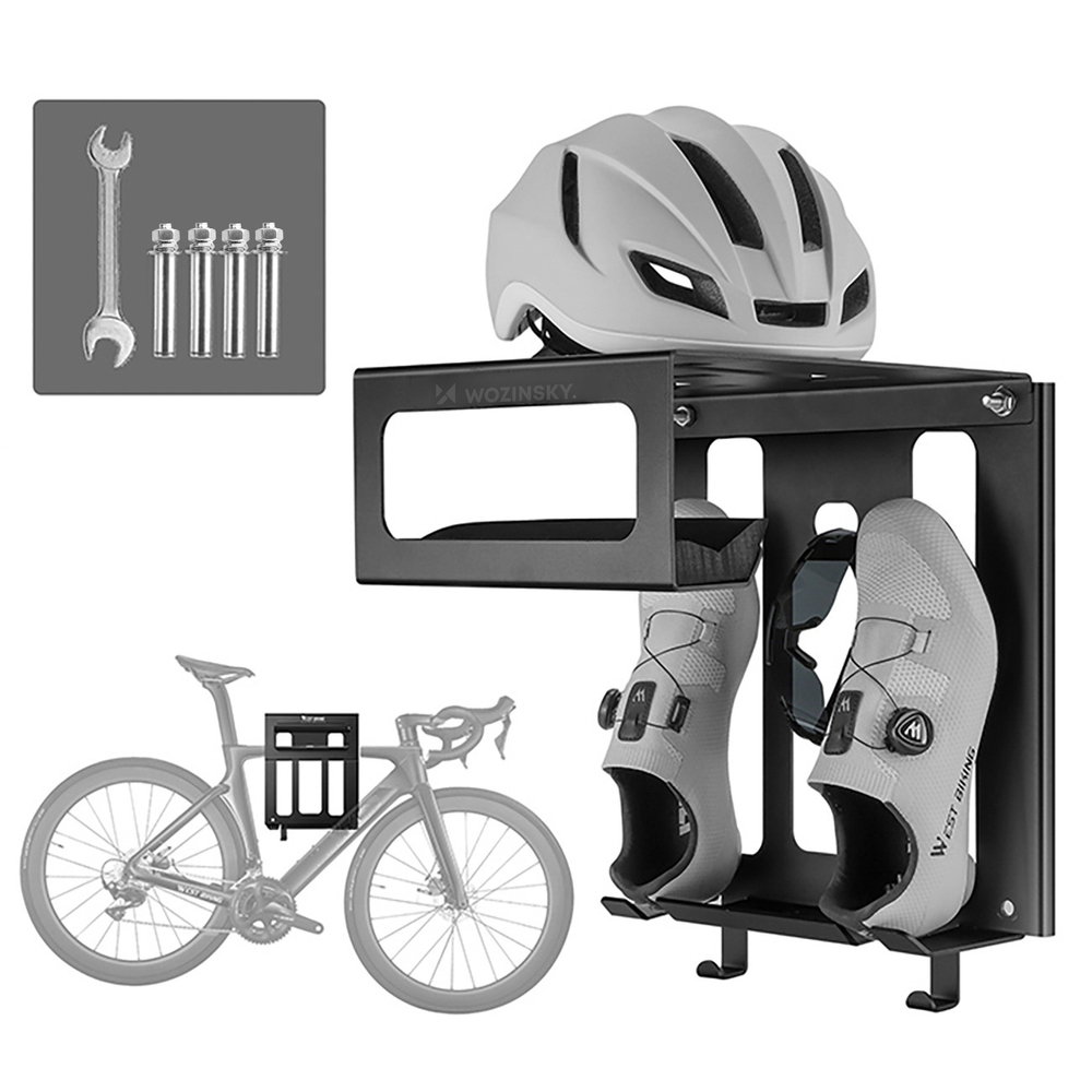 Wozinsky WSW-02S Bike Hanger for 16-29&amp;quot; Bikes with Mounting Kit - Black