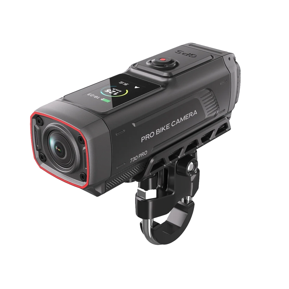 AKEEYO 730Pro 4K Handlebar Video Recorder Sports Camera for Bikes and Motorcycles - Black