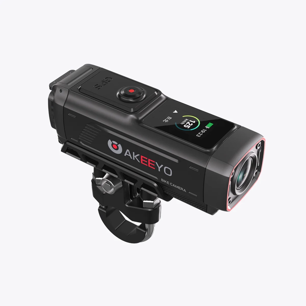 AKEEYO 730Pro 4K Handlebar Video Recorder Sports Camera for Bikes and Motorcycles - Black