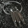 Rockbros VK-ARCO3 ROAD TO SKY Multitool 6-in-1 Keychain - Brown