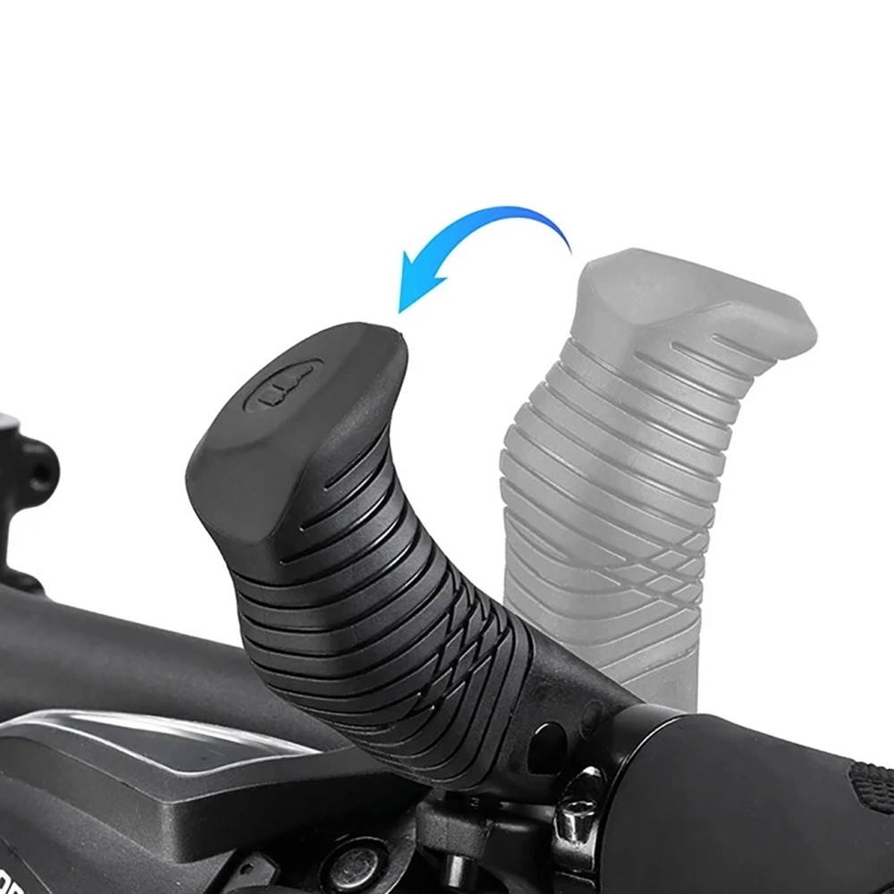 Wozinsky WGR-M22 MTB Bike Grips 22.2 mm Ergonomic Thumb Grips - Black