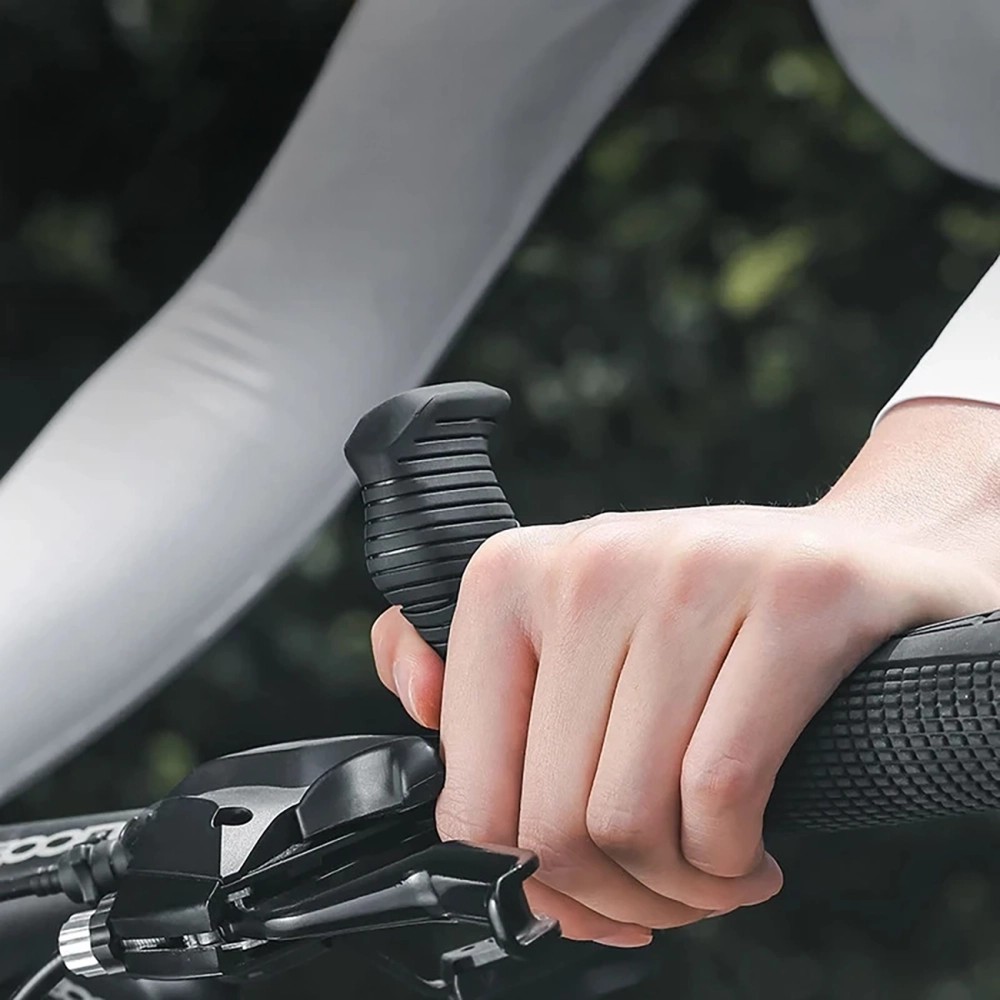 Wozinsky WGR-M22 MTB Bike Grips 22.2 mm Ergonomic Thumb Grips - Black