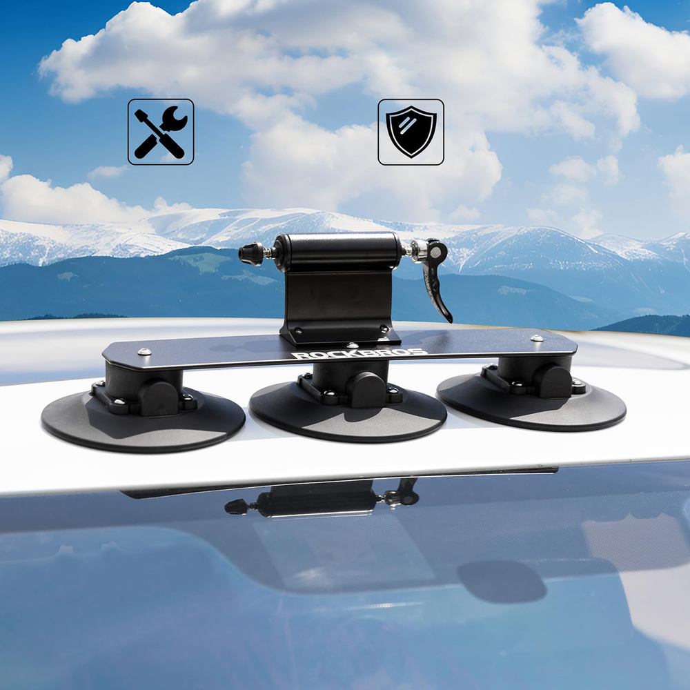 Rockbros XP1001 Roof Rack with Suction Cups for 1 Bike - Black