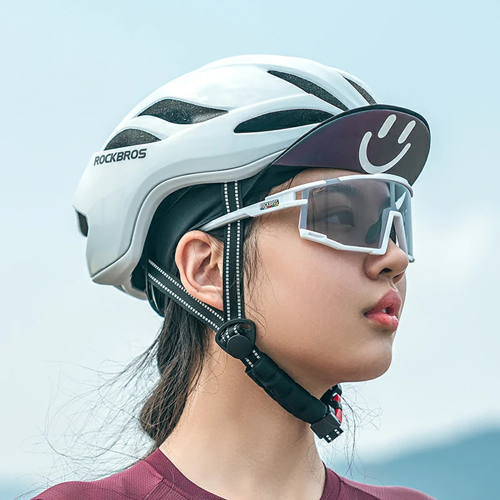 Rockbros SP258 ROAD TO SKY Photochromic Cycling Glasses - White