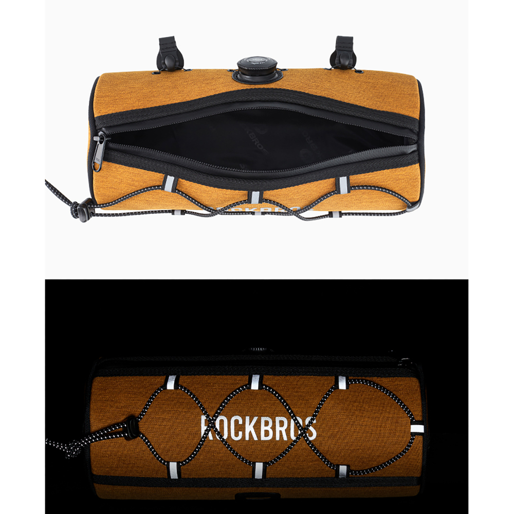 Rockbros TL002 ROAD TO SKY 1.5L Handlebar Bike Bag Waterproof - Orange