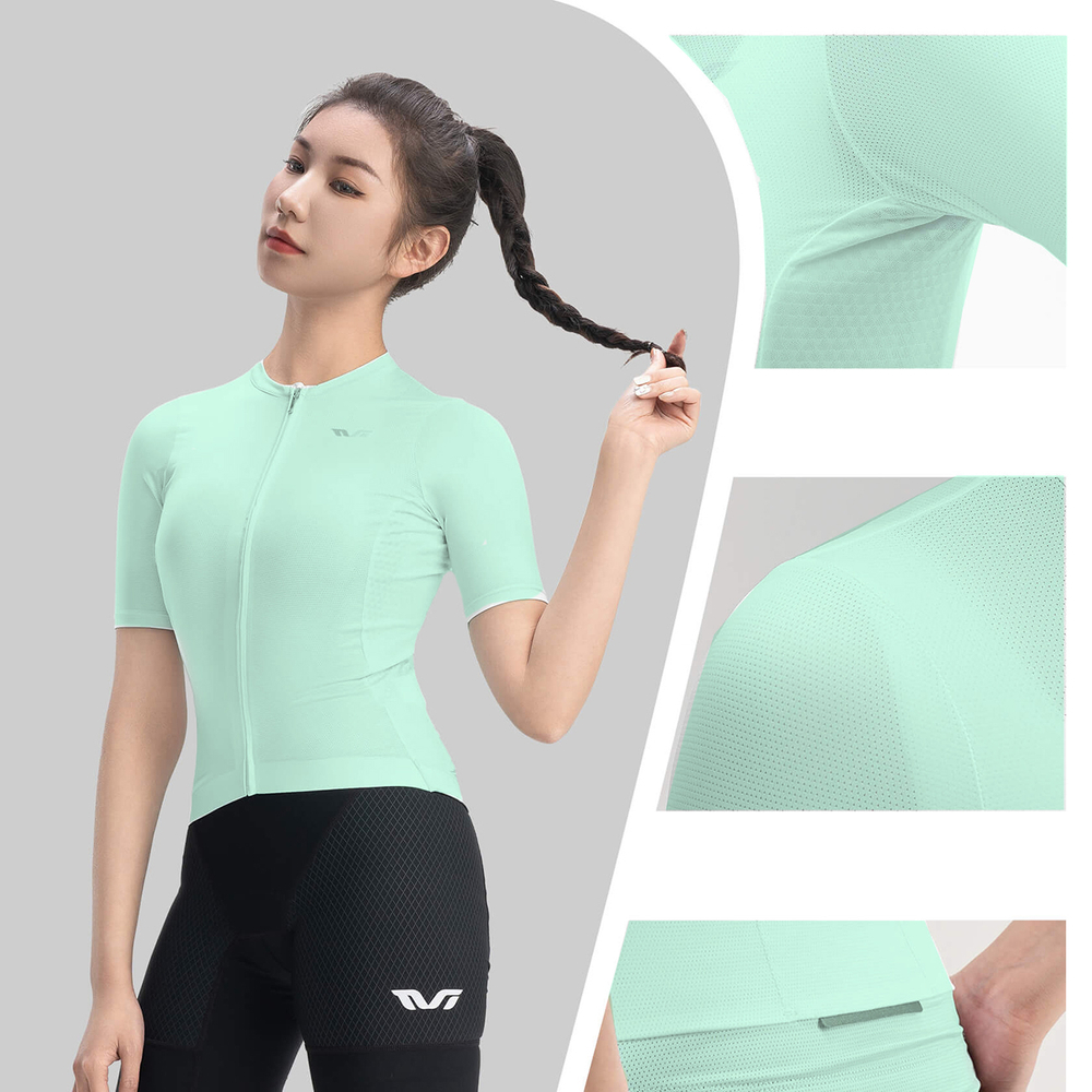 Rockbros 15210007003 TVI S Women&amp;amp;#39;s Cycling Jersey - Green