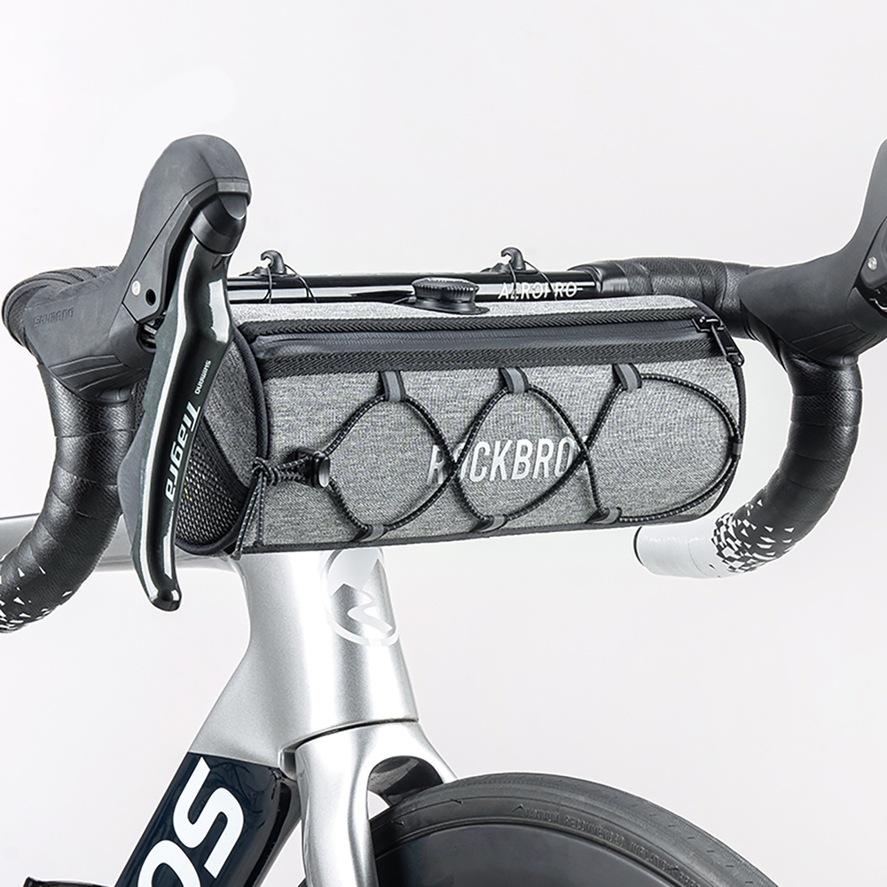 Rockbros TL002 ROAD TO SKY 1.5L Waterproof Handlebar Bike Bag - Gray