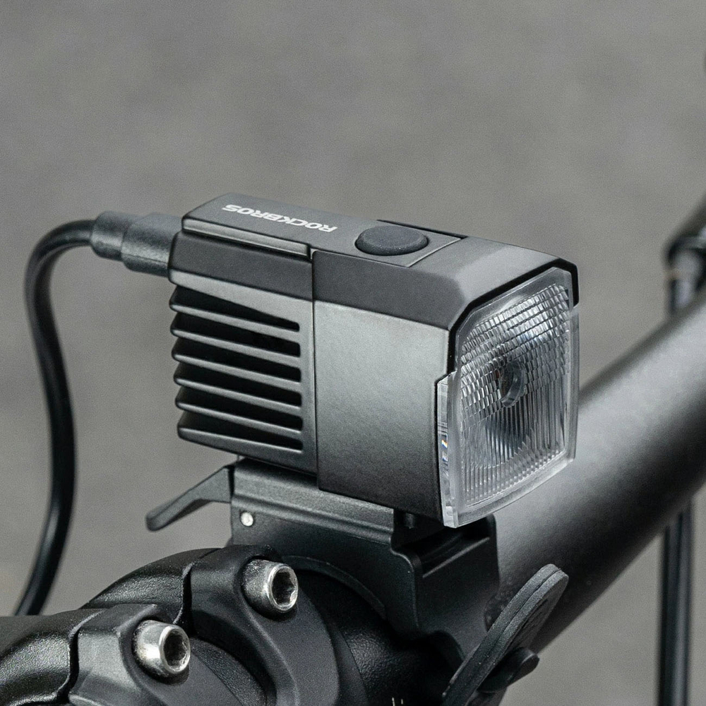 Rockbros RHL1600 Front Bike Light 1600lm with External Power Supply USB-C - Black