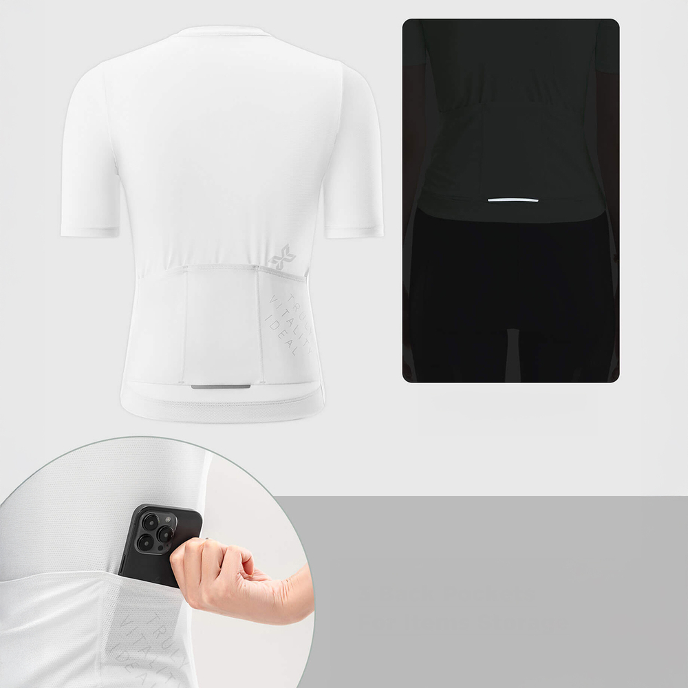 Rockbros 15210007009 TVI S Women&amp;amp;#39;s Cycling Jersey - White