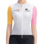 Rockbros 15210005004 M women&amp;amp;#39;s cycling jersey with print - white