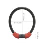Rockbros RKS570-RD ​​bike lock – steel cable, code
