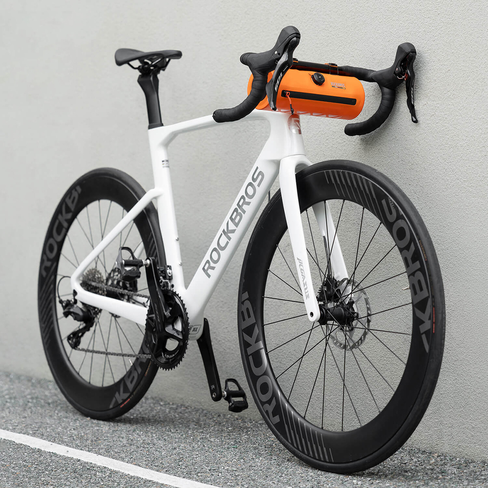Rockbros AS-143 ROAD TO SKY handlebar bicycle bag, waterproof, 2 l - orange
