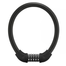 Rockbros RKS870-BK bicycle lock with code, steel cable, 85 cm - black Rockbros RKS870-BK bicycle lock with code, steel cable, 85 cm - black