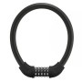 Rockbros RKS870-BK bicycle lock with code, steel cable, 85 cm - black