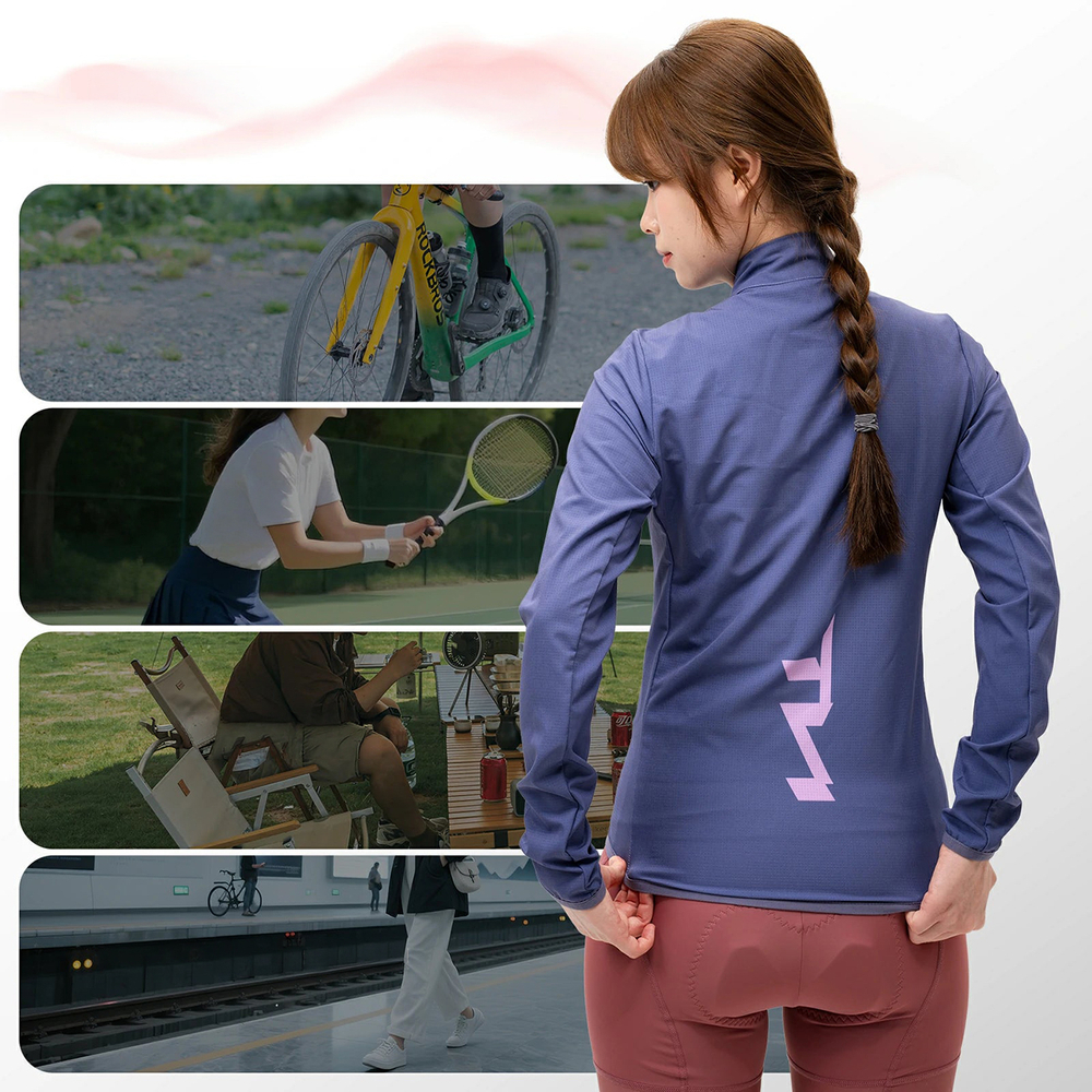 Rockbros YPW069 TVI M Women&amp;amp;#39;s Cycling Jacket - Purple