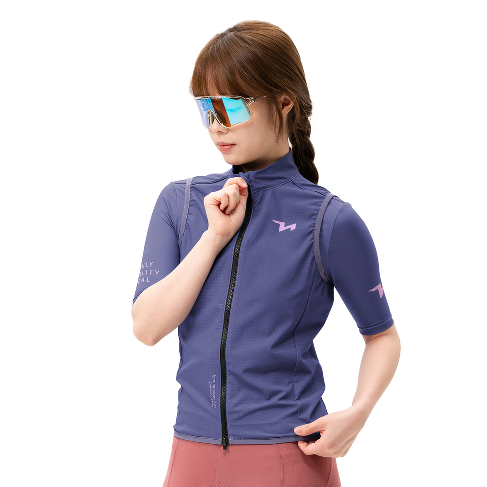 Rockbros MJ008 TVI Windproof Women&amp;amp;#39;s Cycling Vest M - Purple