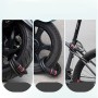 Rockbros RKS507 bicycle lock with 5-digit code, steel cable, 180 cm - black