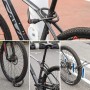 Rockbros RKS507 bicycle lock with 5-digit code, steel cable, 180 cm - black