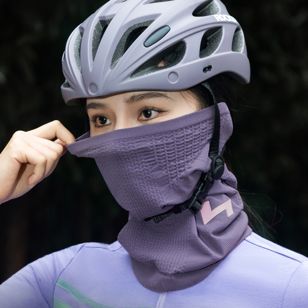 Rockbros LFA23 TVI Women&amp;amp;#39;s Knitted Bicycle Neck Warmer - Purple